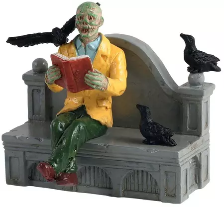 Lemax reading in peace figuur Spooky Town 2021