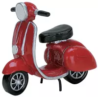 Lemax red moped kerstdorp accessoire 2007