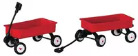 Lemax red wagons s/2 kerstdorp accessoire 2004