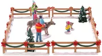 Lemax reindeer petting zoo s/17 kerstdorp tafereel Caddington Village 2020 - afbeelding 2