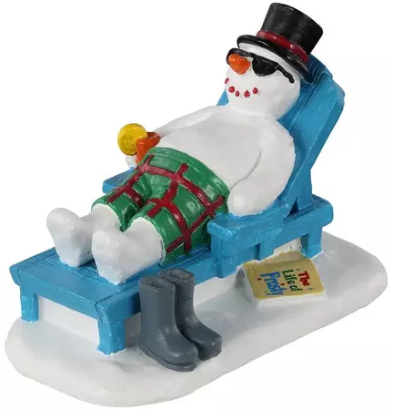 Lemax relaxing snowman kerstdorp figuur type 2 2021