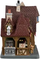 Lemax renaissance fair shops verlicht kersthuisje Caddington Village 2024 - afbeelding 2
