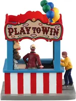 Lemax ring toss game verlicht kerstdorp tafereel Carnival 2025 - afbeelding 3