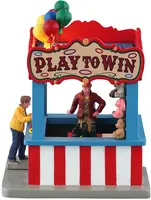 Lemax ring toss game verlicht kerstdorp tafereel Carnival 2025 - afbeelding 4