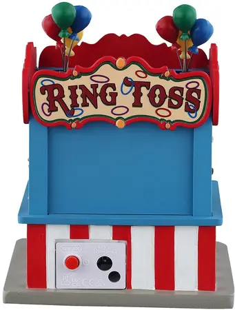 Lemax ring toss game verlicht kerstdorp tafereel Carnival 2025 - afbeelding 5