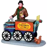 Lemax roasted chestnuts kerstdorp figuur type 4 Caddington Village 2014