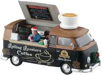 Lemax rolling roasters coffee kerstdorp tafereel 2025 - afbeelding 2