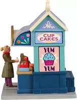 Lemax rosette's dessert bar verlicht kerstdorp tafereel Caddington Village 2023 - afbeelding 3