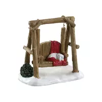 Lemax rustic log swing kerstdorp accessoire Vail Village 2018