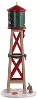 Lemax rustic water tower kerstdorp tafereel Vail Village 2021 - afbeelding 2