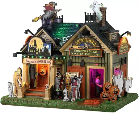 Lemax samantha's supernatural verlicht huisje Spooky Town 2023