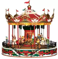 Lemax santa carousel bewegende draaimolen Carnival 2014 - afbeelding 2