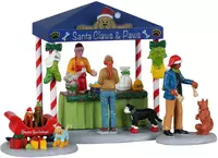 Lemax santa claws & paws, set of 3 kerstdorp tafereel Caddington Village 2023 - afbeelding 1