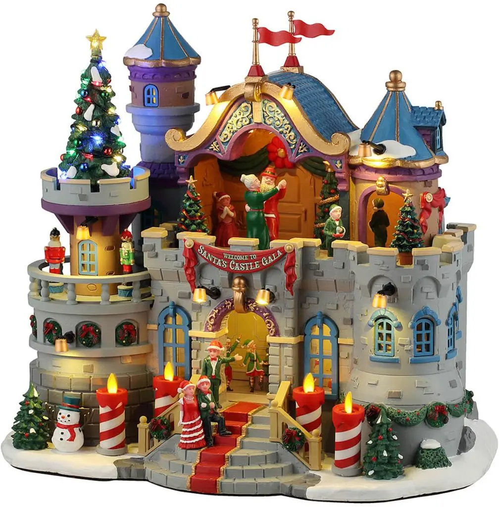 Accessoire Lemax 34091 : Lampadaire Du Pôle Nord (lot De 2) - Pour Village De Noël Miniature, Décoration De Table De Fêtes
