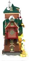 Lemax santa's elf dormitory verlicht kersthuisje Santa's Wonderland 2026 - afbeelding 2