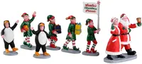 Lemax santa's elf parade kerstdorp tafereel Caddington Village 2022 - afbeelding 1