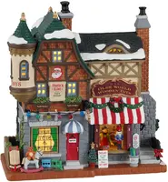 Lemax santa's list toy shop verlicht kersthuisje Caddington Village 2022 - afbeelding 1