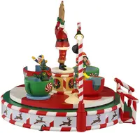 Lemax santa's peppermint teacup spinner bewegend kerstdorp tafereel Carnival 2025 - afbeelding 3