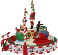 Lemax santa's peppermint teacup spinner bewegend kerstdorp tafereel Carnival 2025 - afbeelding 4