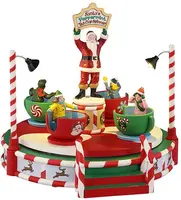 Lemax santa's peppermint teacup spinner bewegend kerstdorp tafereel Carnival 2025 - afbeelding 1