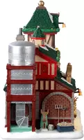 Lemax santa's reindeer stables verlicht kersthuisje Santa's Wonderland 2023 - afbeelding 2
