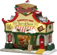 Lemax santa's sandwich shop verlicht kersthuisje Santa's Wonderland 2026