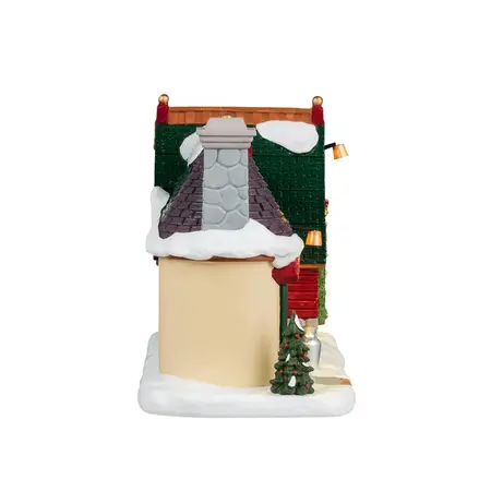 Lemax santa's snack shack verlicht kersthuisje Santa's Wonderland 2024 - afbeelding 2