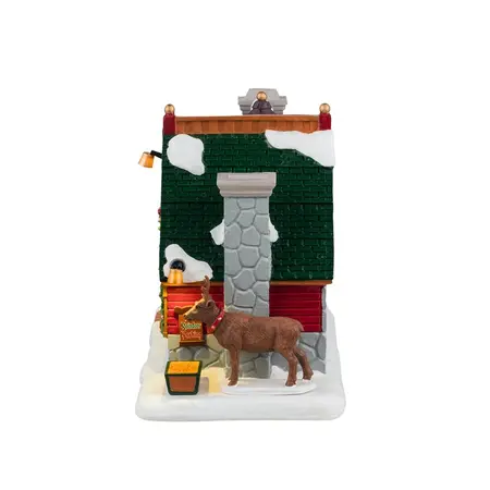 Lemax santa's snack shack verlicht kersthuisje Santa's Wonderland 2024 - afbeelding 3