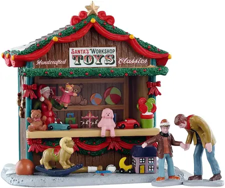 Lemax santa's workshop toys kerstdorp tafereel Caddington Village 2025 - afbeelding 2