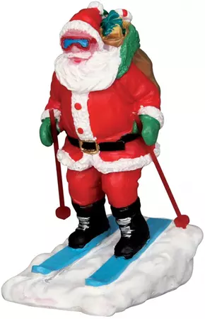 Lemax santa skier kerstdorp figuur type 2 Vail Village 2015