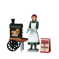 Lemax savory & sweet pies & pastries s/3 kerstdorp figuur type 3 Caddington Village 2024