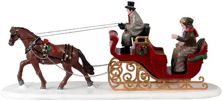 Lemax scenic sleigh ride kerstdorp tafereel Caddington Village 2023 - afbeelding 4