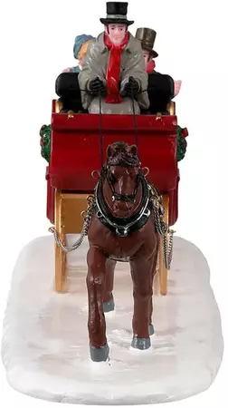 Lemax scenic sleigh ride kerstdorp tafereel Caddington Village 2023 - afbeelding 3