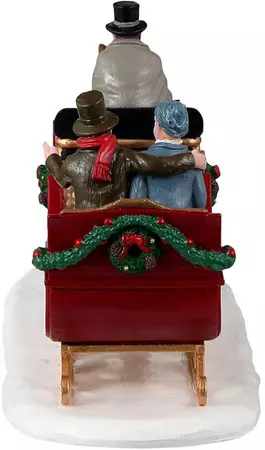Lemax scenic sleigh ride kerstdorp tafereel Caddington Village 2023 - afbeelding 2