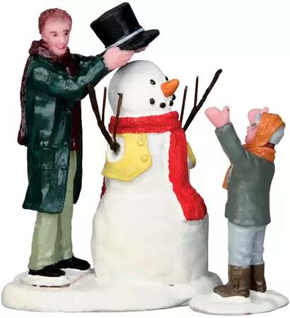 Lemax sharp-dressed snowman s/2 kerstdorp figuur type 4 Caddington Village 2015