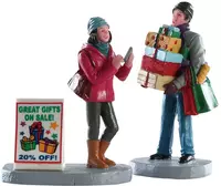 Lemax shopping teamwork kerstdorp figuur type 3 Vail Village 2018 kopen?