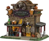Lemax silver slug saloon verlicht huisje Spooky Town 2026 - afbeelding 1