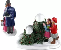 Lemax skating romance s/2 kerstdorp tafereel Caddington Village 2020 - afbeelding 3