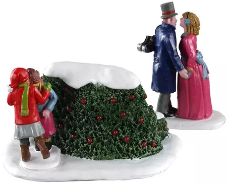 Lemax skating romance s/2 kerstdorp tafereel Caddington Village 2020 - afbeelding 4