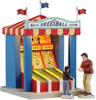 Lemax skee ball game verlicht kerstdorp tafereel Carnival 2025 - afbeelding 1