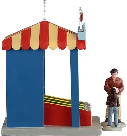 Lemax skee ball game verlicht kerstdorp tafereel Carnival 2025 - afbeelding 3