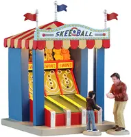 Lemax skee ball game verlicht kerstdorp tafereel Carnival 2025 - afbeelding 2