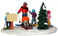 Lemax ski school kerstdorp tafereel Vail Village 2013 - afbeelding 3