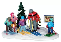 Lemax ski school kerstdorp tafereel Vail Village 2013 - afbeelding 1