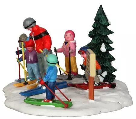 Lemax ski school kerstdorp tafereel Vail Village 2013 - afbeelding 4