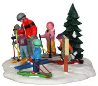 Lemax ski school kerstdorp tafereel Vail Village 2013 - afbeelding 4