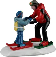 Lemax ski slope lesson kerstdorp figuur type 3 Caddington Village 2026