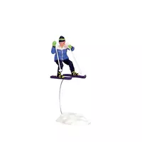 Lemax skiing girl kerstdorp figuur type 2 Vail Village 2003