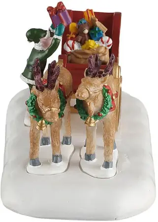 Lemax sled of toys kerstdorp tafereel Santa's Wonderland 2026 - afbeelding 2