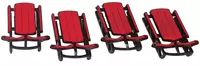 Lemax sled s/4 kerstdorp accessoire Vail Village 2003